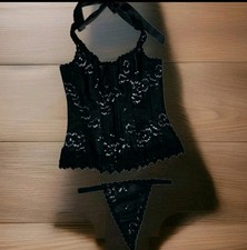 Vtg Y2K Fredericks Hollywood Corset Top Bustier 34 Whimsigoth Gothic Glam Grunge