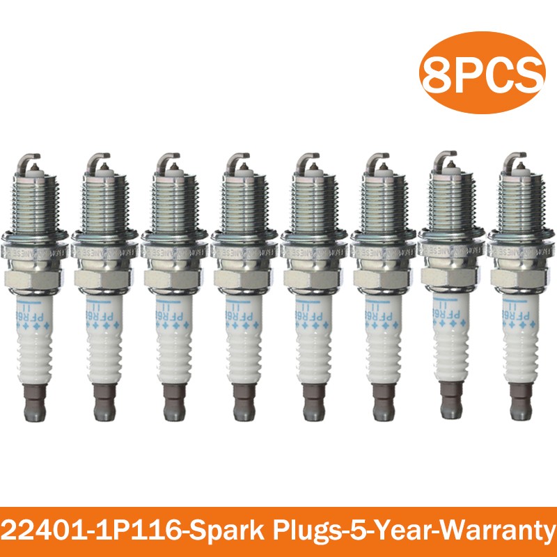 8x NEW SPARK PLUG FOR NISSAN MAXIMA SENTRA INFINITI I30 #22401-1P116 PFR6G11