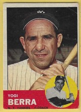 1963 Topps Yogi Berra Yankees #340 VG