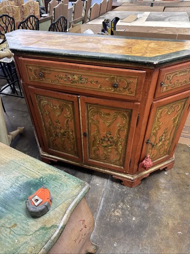 Vintage Italian Venetian Hand Painted Sideboard Credenza Buffet LOCAL PICKUP