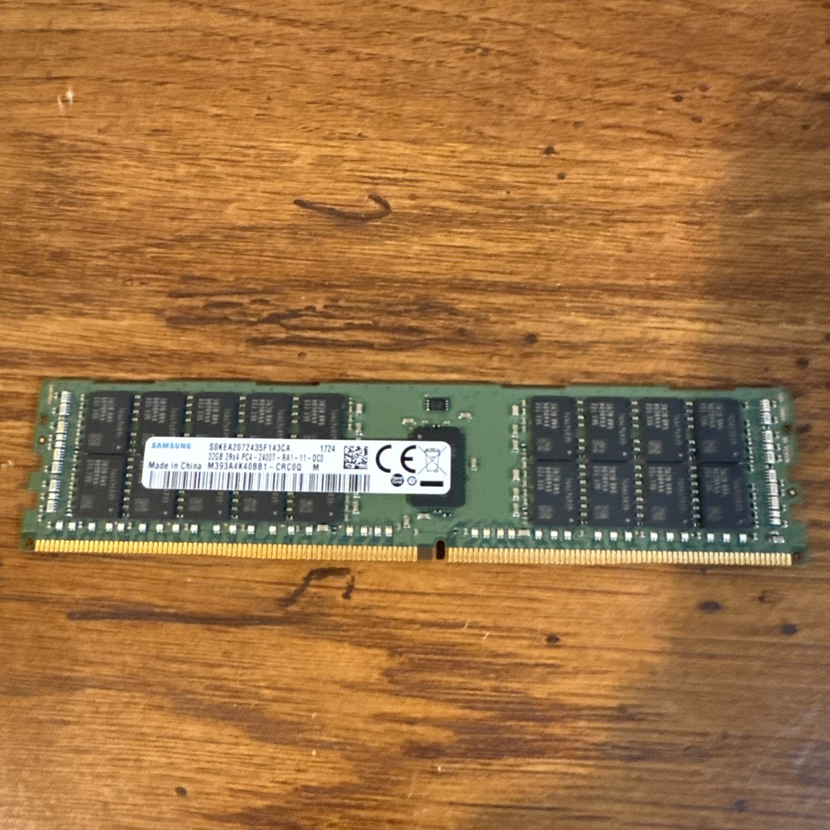 32gb Samsung Server Memory Ram 2Rx4 PC4-2400T-RA1-11-DC0