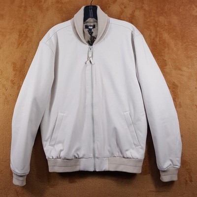 PAIGE Bomber Jacket Mens Small Tan Insulated Wool Twill Blend TIMOTHY $379