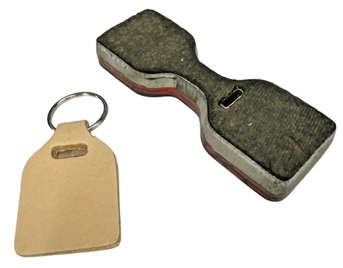 Rectangular Key Fob w Slot Clicker Die - Leather Cutting Tool - Steel Heavy Duty