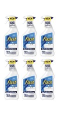 6 x FLASH BATHROOM CLEANER SPRAY 800ML FOR LIMESCALE SOAP SCUM TILES SHOWER SINK 5.78 per litre