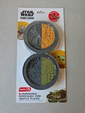 Dash Disney Star Wars Mandalorian & Grogu Child Removable Mini Waffle Plates NEW