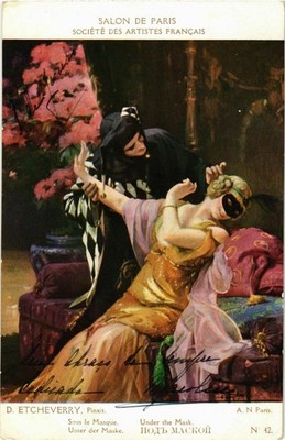 CPA Salon de Paris D. ETCHEVERRY Sous le Masque (866848)