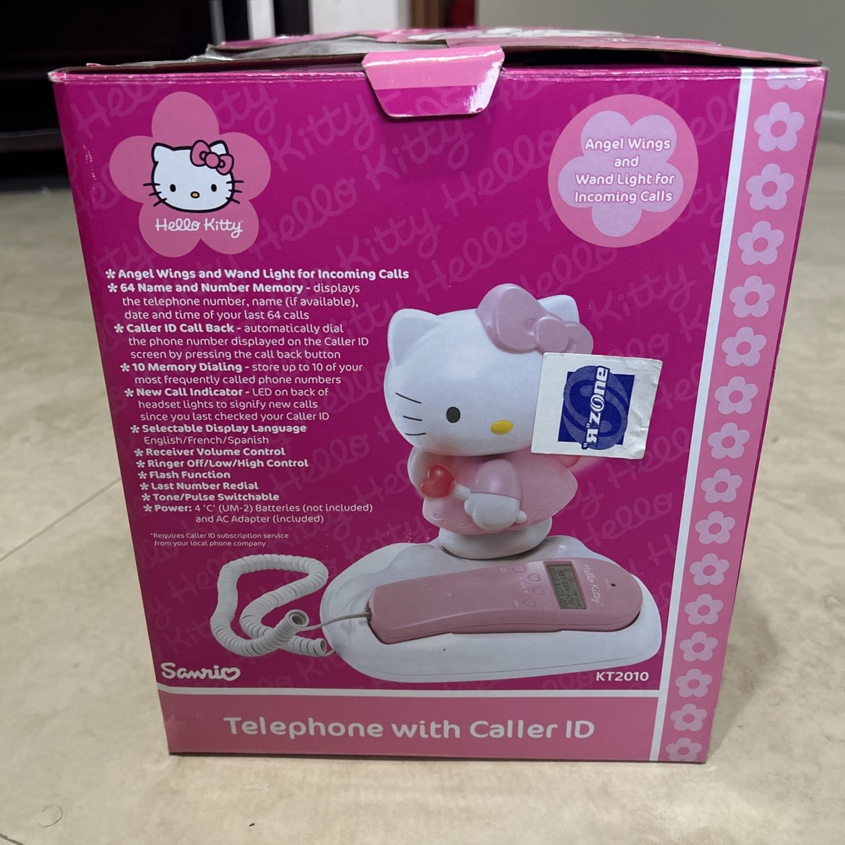 HELLO KITTY ANGEL KT2010 Telephone Pink Landline Phone w/ Caller