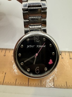 Betsey Johnson Black And Silver Women Watch - Works | eBay display picture 3