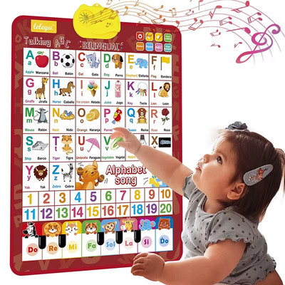ABC Learning for Toddlers Learning Toys En/Spanish Electronic Interactive Wall C