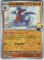 Cynthia's Gabite 103/182 Destined Rivals Reverse Holo Common