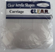 Clear Scraps Acrylic Carriage Templates NEW