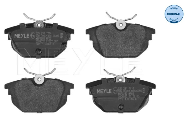 Plaquettes de frein Meyle 0252317714 pour disques avant de berlines et citadines