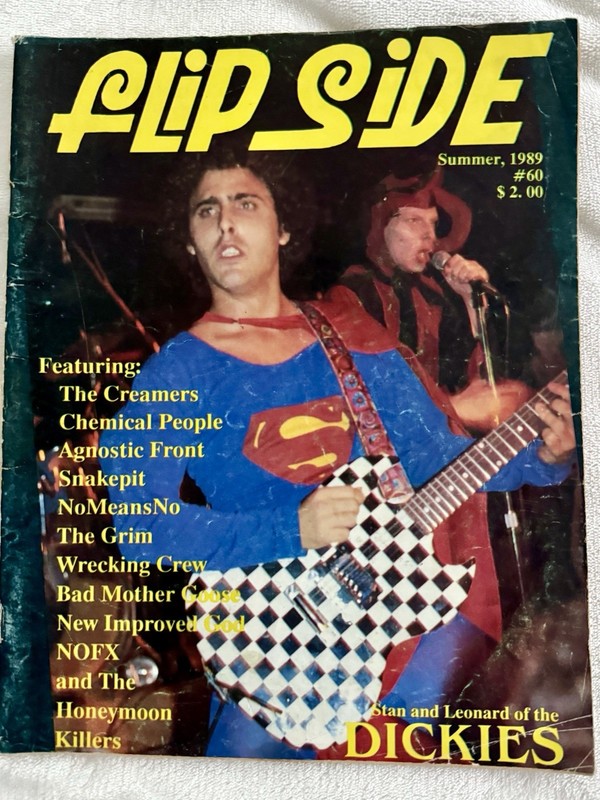 Flipside Punk Rock Magazine Fanzine 60 Summer 1989 Dickies Agnostic Front NOFX