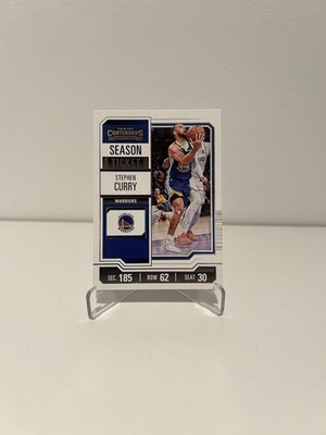 2023-24 Panini Contenders NBA No. 55 Stephen Curry Silver Season Ticket