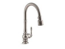 Brand New Kohler Kitchen Sink Faucet 99259-VS Vibrant Stainless Steel Finish