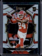 2022 Panini Select Skyy Moore RC Silver Prizm Rookie Concourse #21 Chiefs