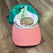 Pusheen Kids Cap - Pink and Green