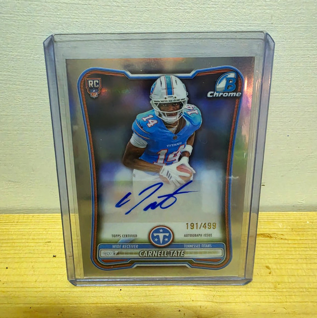 Carnell Tate 2026 Bowman Bowman Rookie Autographs Refractor