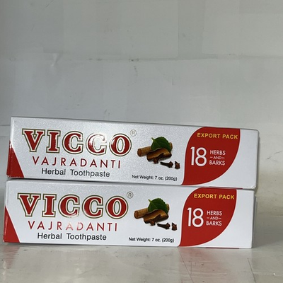 #ad Vicco Vajradanti Toothpaste Ayurvedic Herbal Toothpaste TwoPK 7OZ Exp2 2027 $19.99