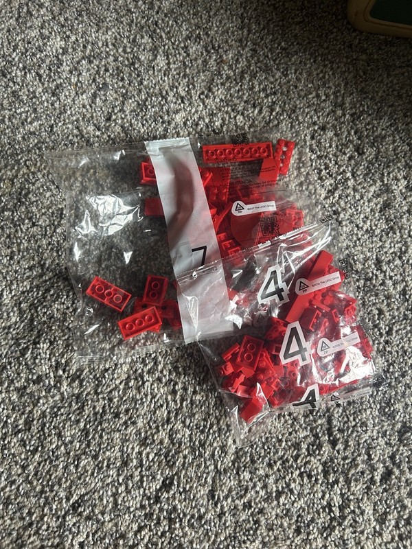 Lego Fender Stratocaster Guitar Set 21329 - Unopened RED BODY PARTS BAGS 4 & 7