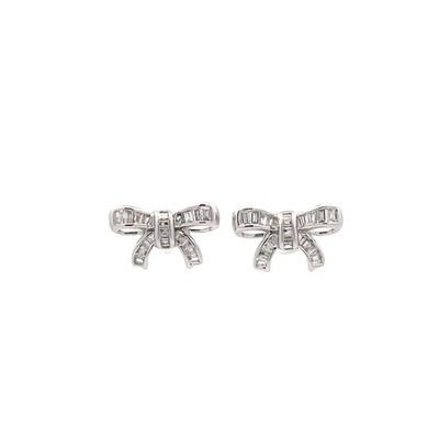 Lab Grown Diamond Fashion Ohrstecker für Frauen Sterling Silber