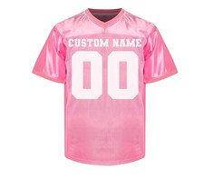 Custom Football Team Jersey Customized Name Number Mesh Football Jersey V Neck