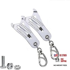 2PCS Portable Precision Thread Size Checker K...