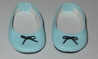 American Girl Teal w/ Black Bow Doll SHOES ONLY From Grace Thomas Baking Outfit