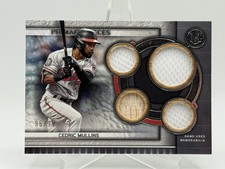 Cedric Mullins 2023 Topps Museum Primary Pieces Quad Relic Jersey Bat /99 N1