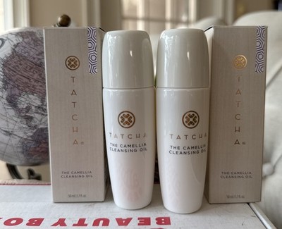 2 Tatcha The Camelia Cleansing Oil 1.7 Oz Travel Sz Cleanser Makeup Remover