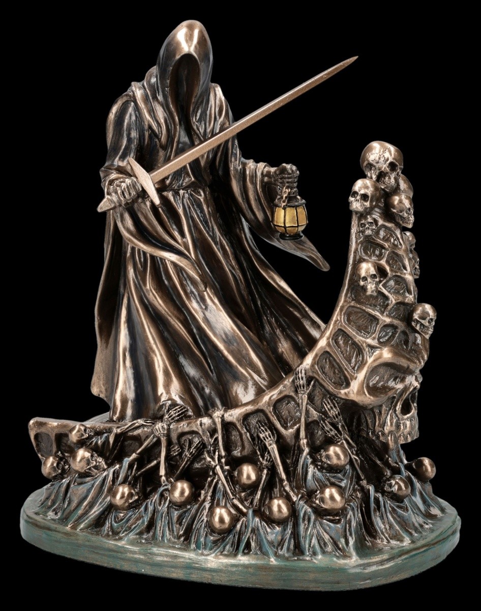 Veronese Charon Figur Manner of the Underworld Bronzed Hand-Painted Statuette