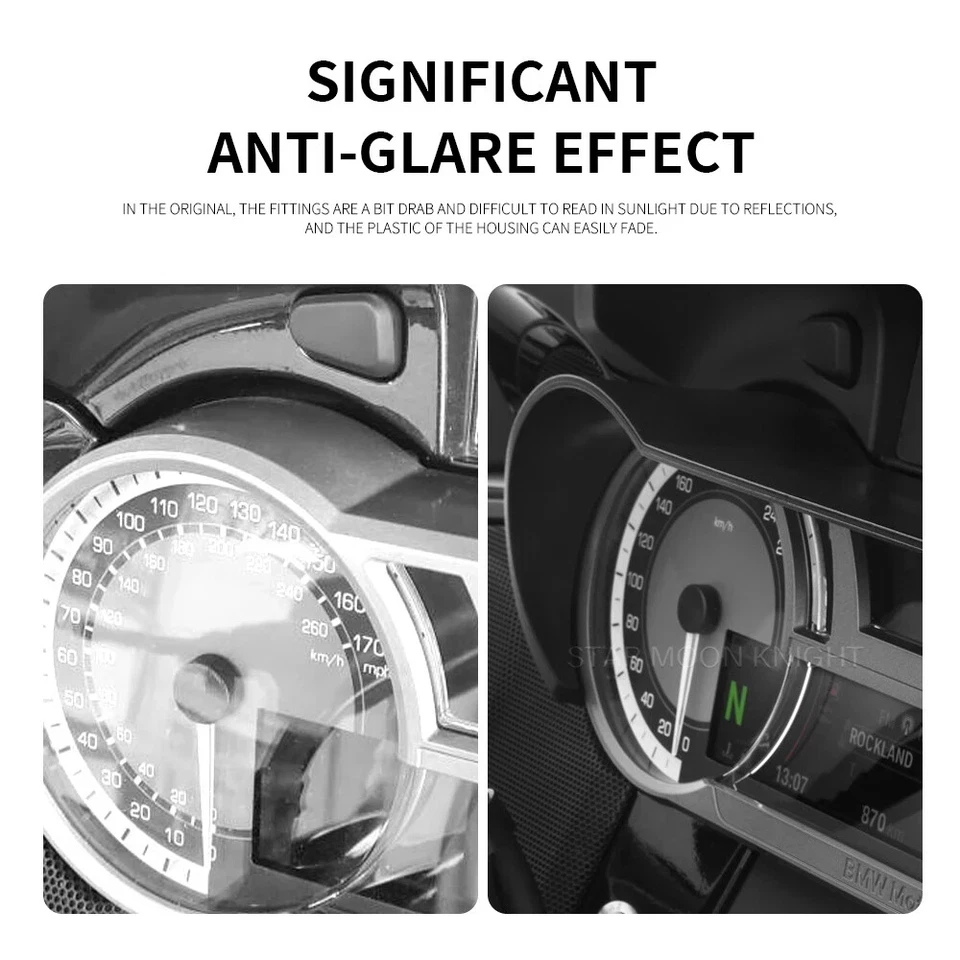 Para BMW R1250RT R1200RT K1600B K1600GT Pantalla Parasol Instrumento Cubierta Protector Foto 4 de 4