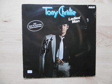 Tony Christie Autogramm signed LP-Cover "Ladies` Man" Vinyl