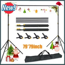 Backdrop Support Stand Kit 6.5x6.5ft Adjustable Photography Studio Photo Backgro