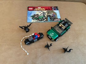 76004 LEGO Complete Marvel Super Heroes Spider-Man Cycle Chase