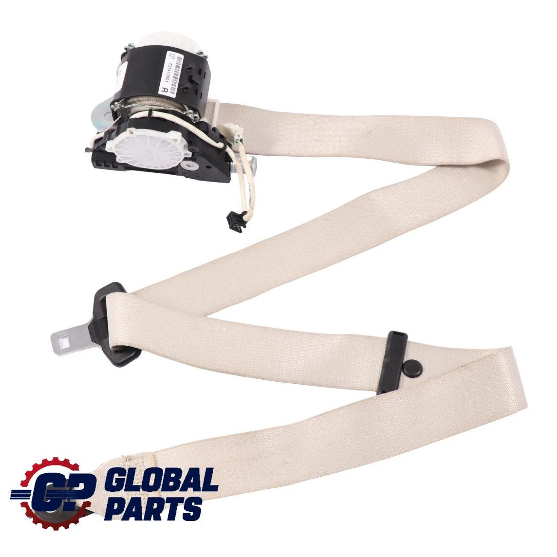 Seat Belt BMW F12 F13 Upper Belt Front Right O/S Elfenbein Weiss 7314138