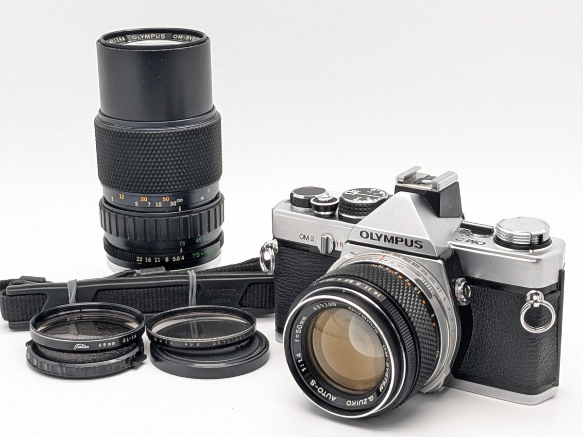 オリンパス OLYMPUS OM-2 ボディ シルバー 50mm F1.4 Exc+5 ] Olympus OM-2 Film Camera w/ 50mm F1.4 Lens From