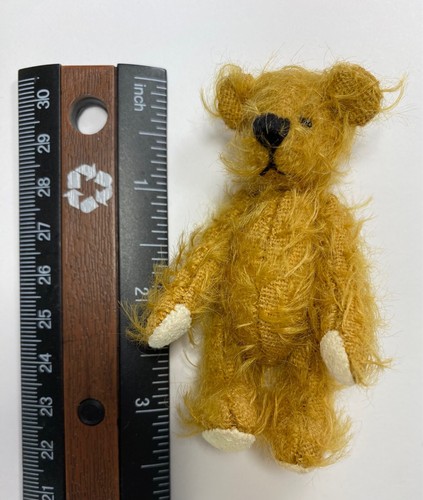 World of Miniature Bears #1087-Lotto di Theresa Yang 3,25" Orso in Mohair 4 pezzi - Foto 2 di 5