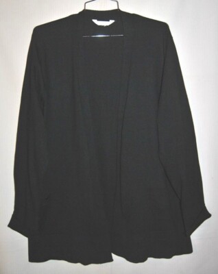 TRU Black Cardigan Sweater Size 