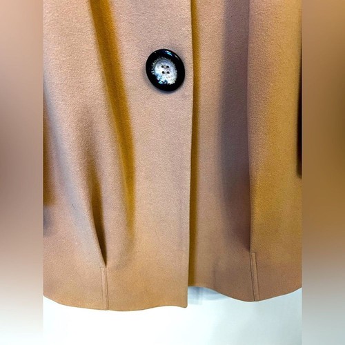 Anne Klein Wool and Cashmere Button Topper Coat Women's Size Medium - Picture 6 of 10