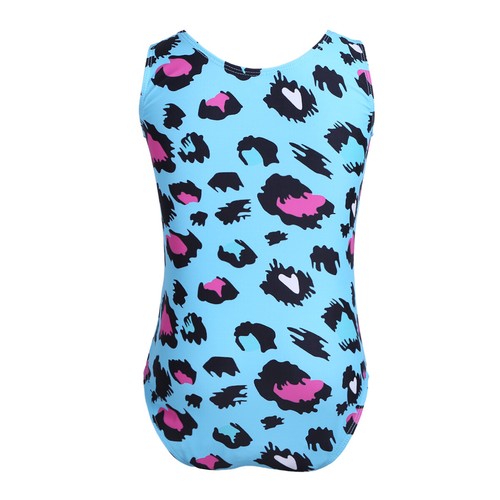 UK Kids Girls Leotards One-piece Ballet Dance Jumpsuit Gymnastics Workout Romper - Picture 3 of 55
