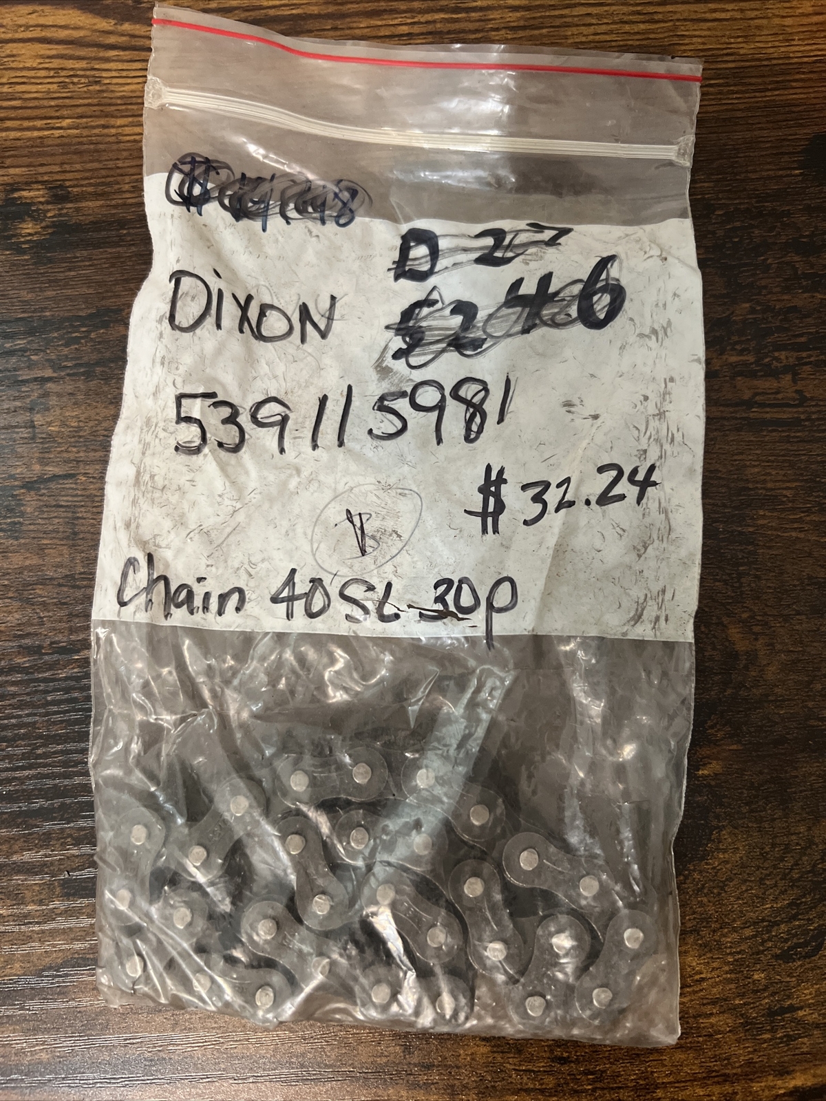 NEW Dixon ZTR Mower Short Drive Chain 15 Inch Compatible with S4030WL Model 5019 1536 539115981 for Seamless Performance