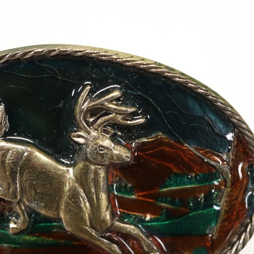 Hebilla de cinturón esmaltada Deer Jumping American Buckle Co - Imagen 5 de 11