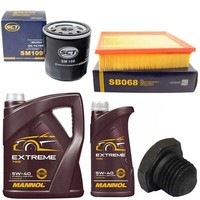 MotoröL Filter Set 5W-40 6 Liter + ÖLablassschraube FüR Opel Frontera A 2.4I