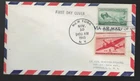 WW2 USCG COAST GUARD 1945 COMBO 6c JET NO CACHET FDC