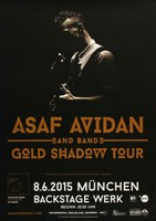 Asaf Avidan - Gold Shadow, MüNchen 2015 | Konzertplakat | Poster