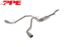 Ppe Raw Dual Exit Cat-back Exhaust Kit W Polished Tips For 14-19 Gm 1500 5.3l Ppe Raw Dual Exit Cat-back Exhaust Kit W Polished Tips For 14-19 Gm 1500 5.3l