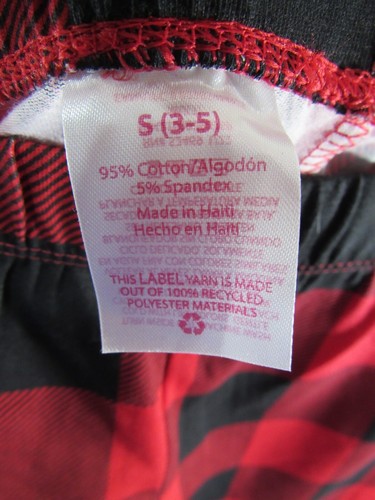 NWOT No Boundaries Legging Size S 3 5 Juniors Red Black Elastic Waist - Picture 3 of 4