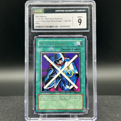 Stop Defense LOB-095 Rare Graded CGC 9 Yugioh Card | eBay