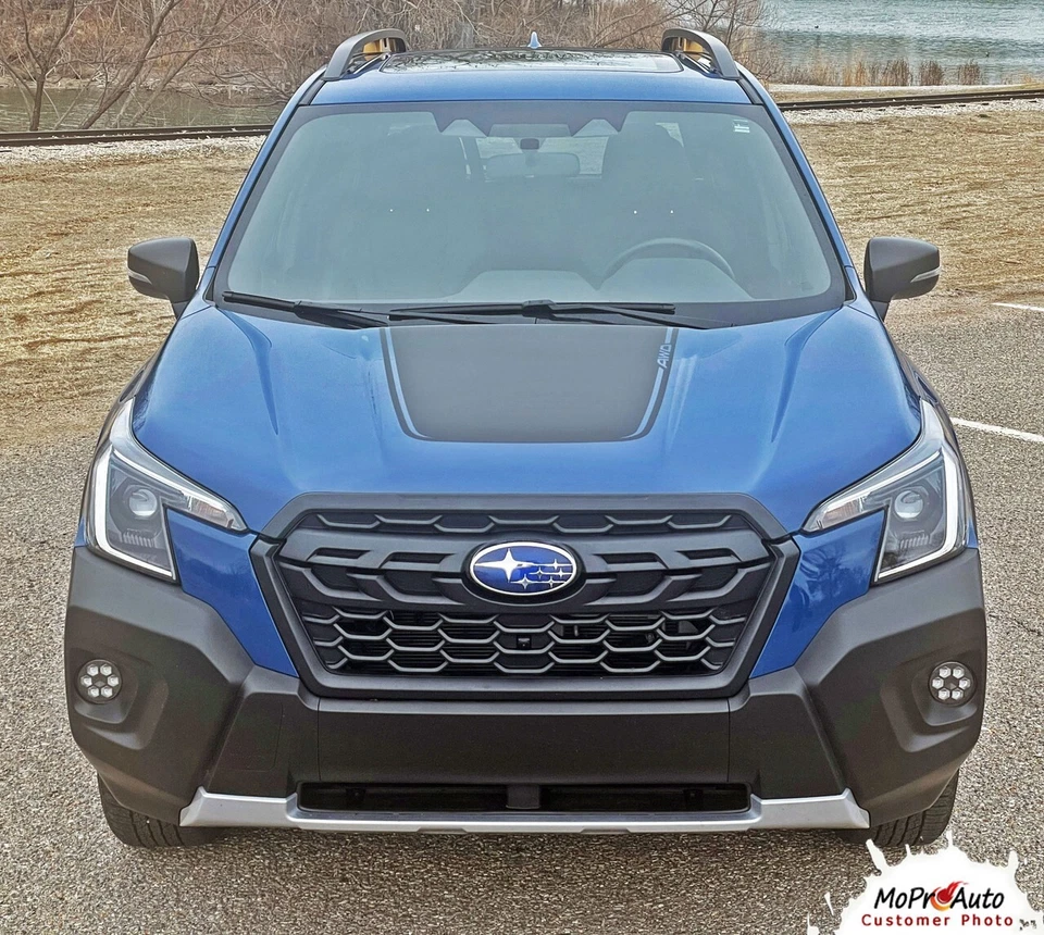 GROOVE HOOD for 2019-2024 Subaru Forester Hood Decal Vinyl Graphic Stripes - Imagem 3 de 4